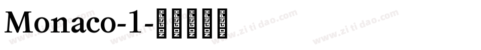 Monaco-1字体转换