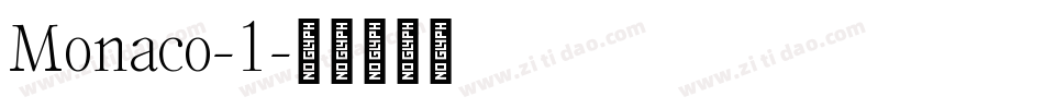 Monaco-1字体转换