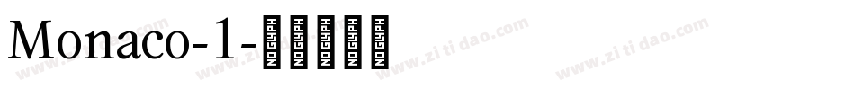 Monaco-1字体转换