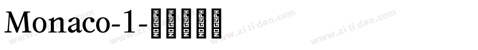 Monaco-1字体转换