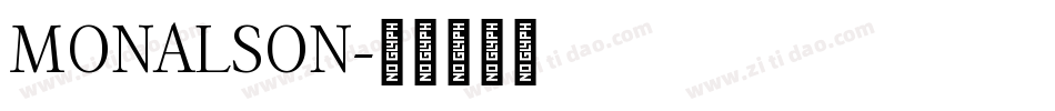 MONALSON字体转换