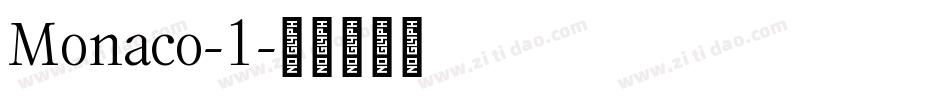 Monaco-1字体转换