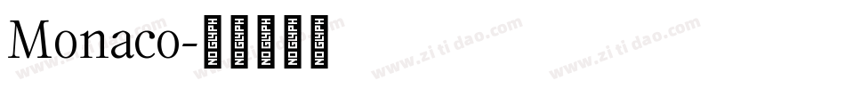 Monaco字体转换