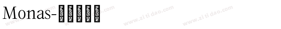 Monas字体转换