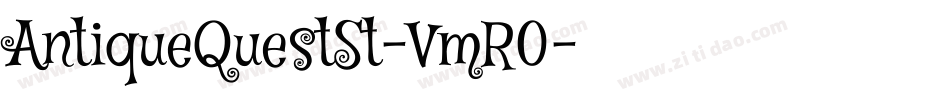 AntiqueQuestSt-VmR0字体转换