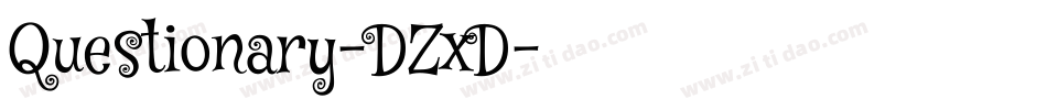 Questionary-DZxD字体转换