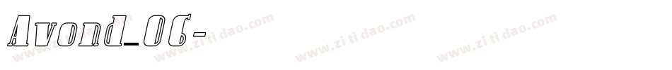 Avond_06字体转换