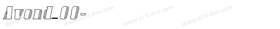 Avond_08字体转换