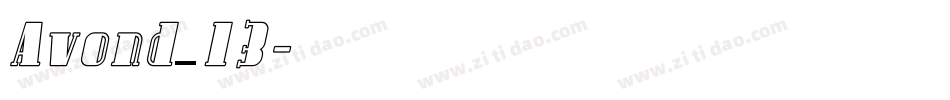 Avond_13字体转换