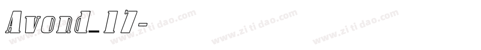 Avond_17字体转换
