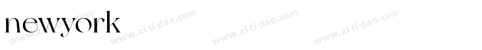 newyork字体字体转换