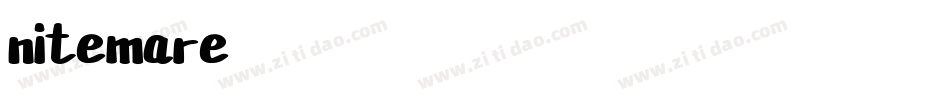nitemare字体转换