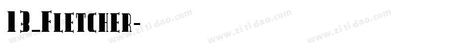 13_Fletcher字体转换