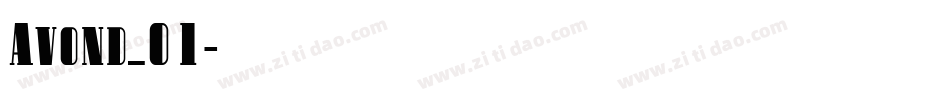 Avond_01字体转换