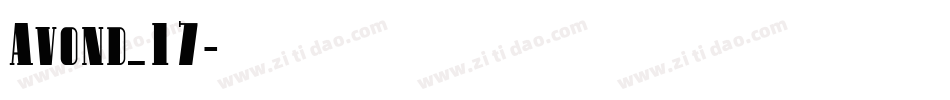 Avond_17字体转换