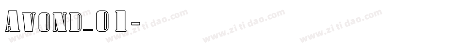 Avond_01字体转换