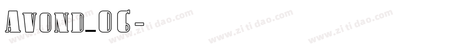 Avond_06字体转换
