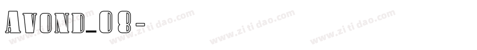 Avond_08字体转换