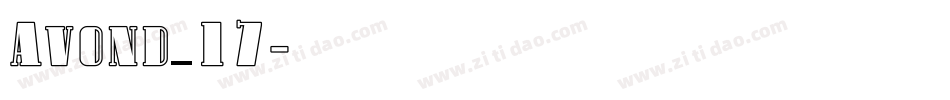 Avond_17字体转换