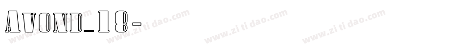 Avond_18字体转换