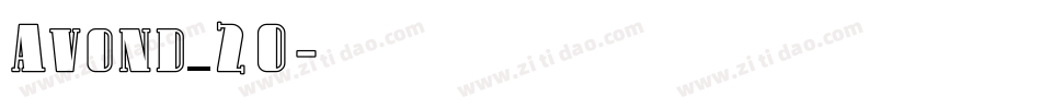 Avond_20字体转换