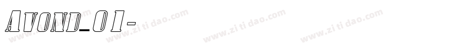 Avond_01字体转换