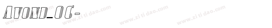Avond_06字体转换