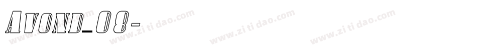 Avond_08字体转换