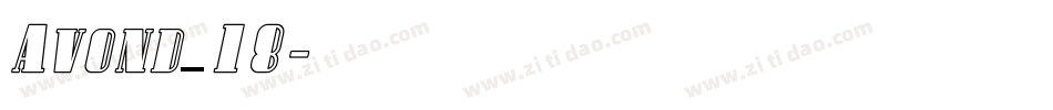 Avond_18字体转换