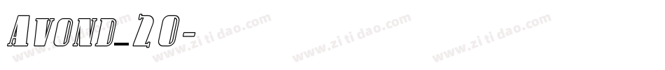 Avond_20字体转换