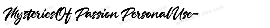 MysteriesOfPassionPersonalUse-YzX5o字体转换