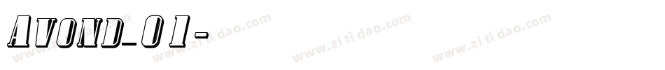 Avond_01字体转换