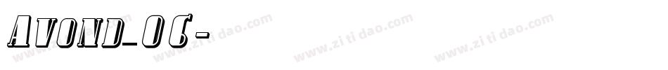 Avond_06字体转换