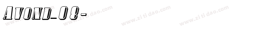 Avond_08字体转换