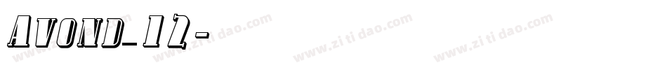 Avond_12字体转换