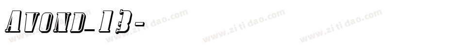 Avond_13字体转换