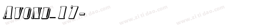 Avond_17字体转换