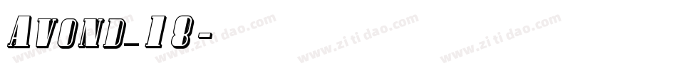 Avond_18字体转换