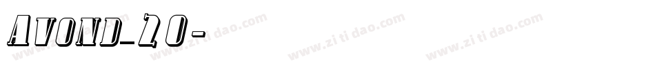 Avond_20字体转换