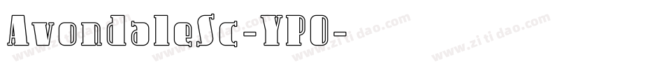 AvondaleSc-YPO字体转换
