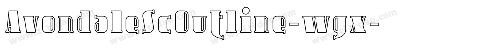AvondaleScOutline-wgx字体转换