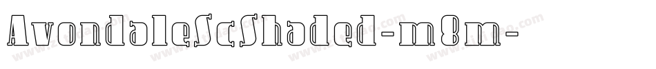 AvondaleScShaded-m8m字体转换