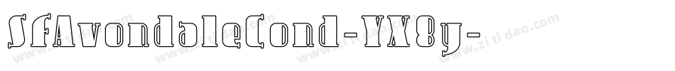 SfAvondaleCond-YX8y字体转换