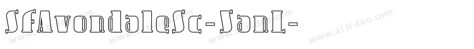 SfAvondaleSc-5anL字体转换