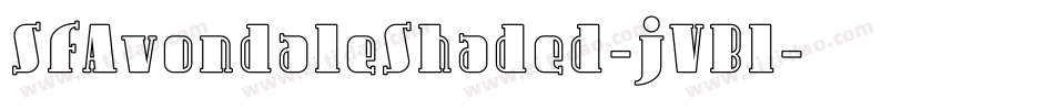 SfAvondaleShaded-jVBl字体转换