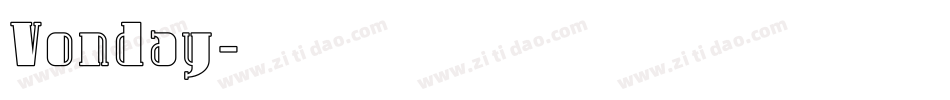 Vonday字体转换