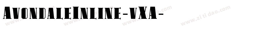AvondaleInline-vXA字体转换