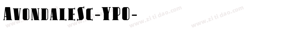 AvondaleSc-YPO字体转换
