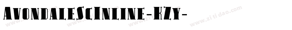 AvondaleScInline-KZy字体转换
