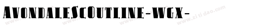 AvondaleScOutline-wgx字体转换